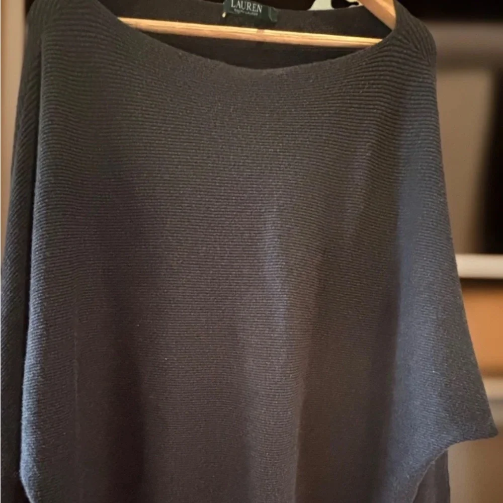 Ralph Lauren Women’s Cotton Blend Charcoal Grey Sweater Tunic size 3X - Picture 5 of 11